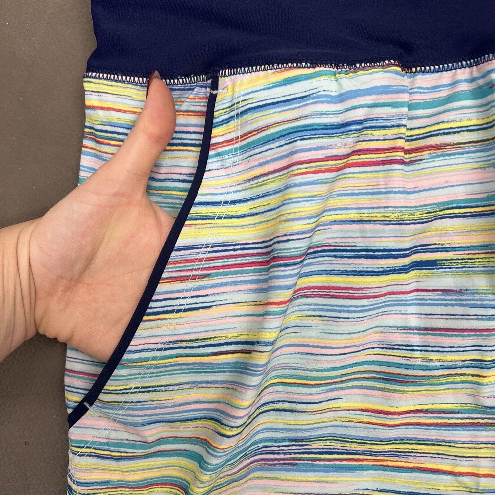 Lands' End Women's 9" Quick Dry Elastic Waist Board Swim Shorts Multi-color 18W - Picture 5 of 9